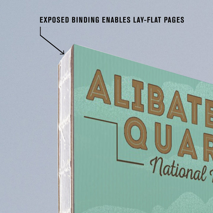 Lined 6x9 Journal, Alibates Flint Quarries National Monument, Texas, Horned Lizard, Lithograph, Lay Flat, 193 Pages, FSC paper Home Lantern Press