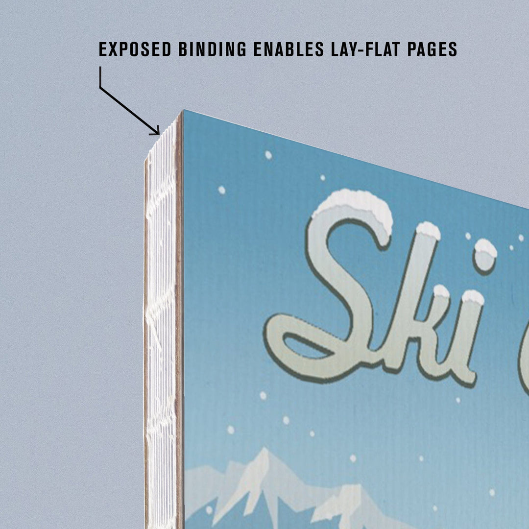 Lined 6x9 Journal, Alta, Utah, Retro Ski Resort, Lay Flat, 193 Pages, FSC paper Home Lantern Press