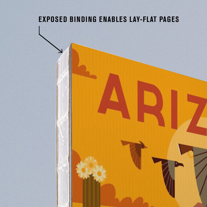 Lined 6x9 Journal, Arizona, Geometric, Lay Flat, 193 Pages, FSC paper Home Lantern Press