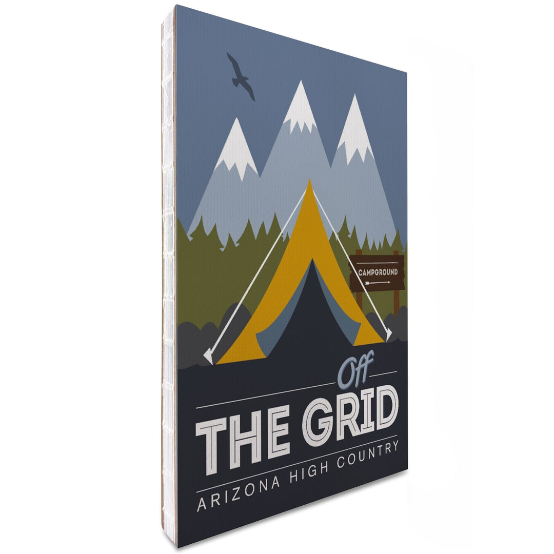 Lined 6x9 Journal, Arizona High Country, Off the Grid, Tent, Vector, Lay Flat, 193 Pages, FSC paper Home Lantern Press