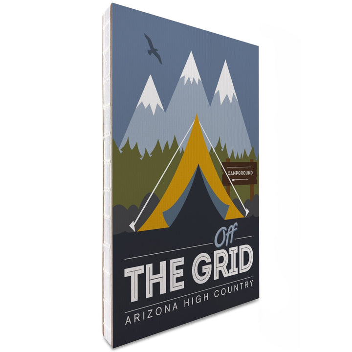 Lined 6x9 Journal, Arizona High Country, Off the Grid, Tent, Vector, Lay Flat, 193 Pages, FSC paper Home Lantern Press