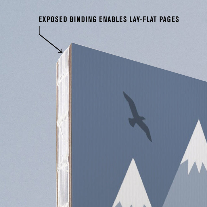 Lined 6x9 Journal, Arizona High Country, Off the Grid, Tent, Vector, Lay Flat, 193 Pages, FSC paper Home Lantern Press