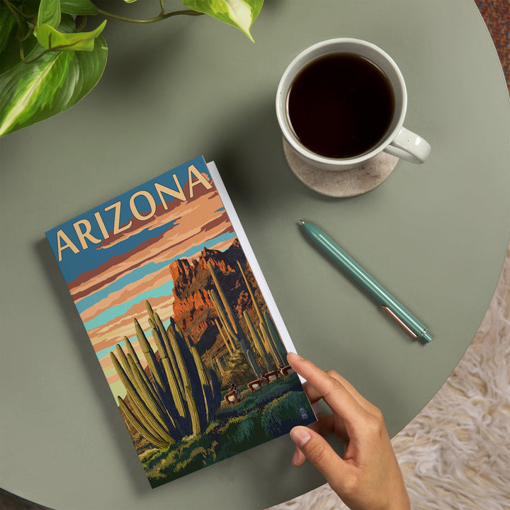 Lined 6x9 Journal, Arizona, Organ Pipe Cactus, Lay Flat, 193 Pages, FSC paper Home Lantern Press