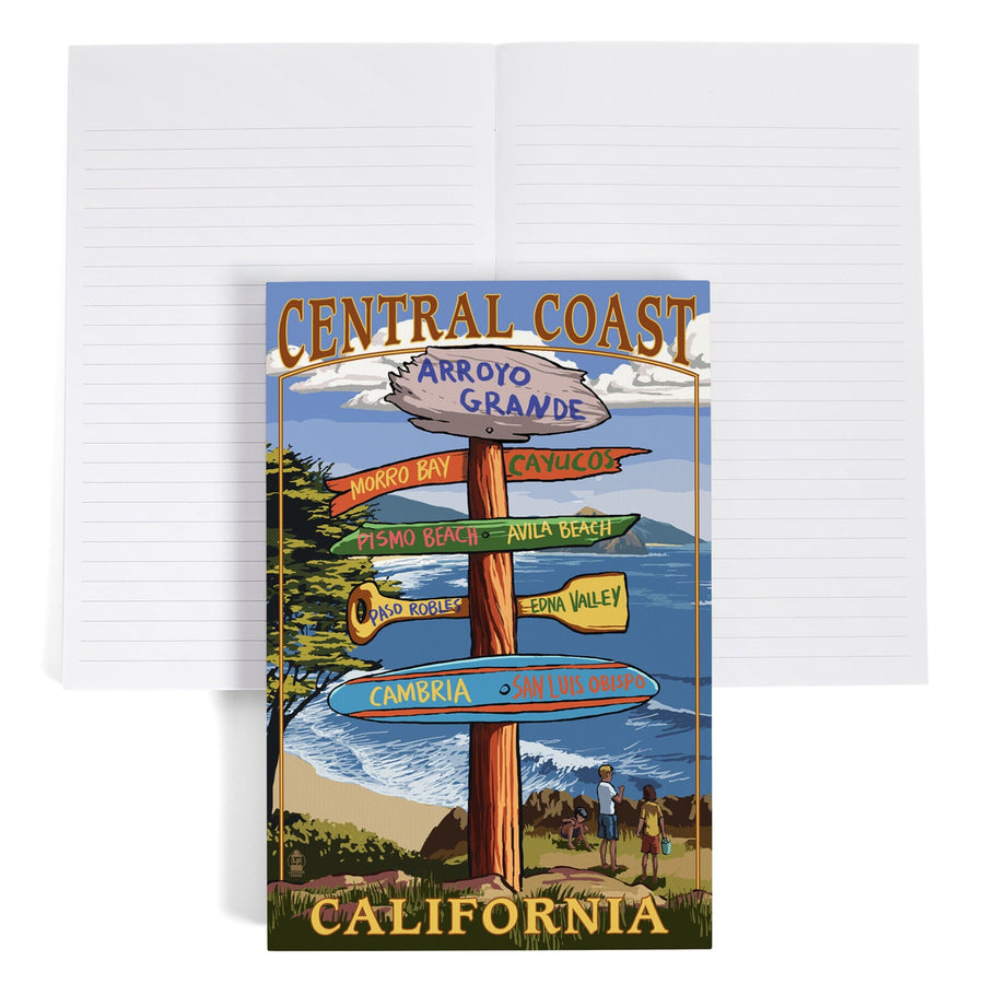 Lined 6x9 Journal, Arroyo Grande, California, Destination Sign, Lay Flat, 193 Pages, FSC paper Home Lantern Press