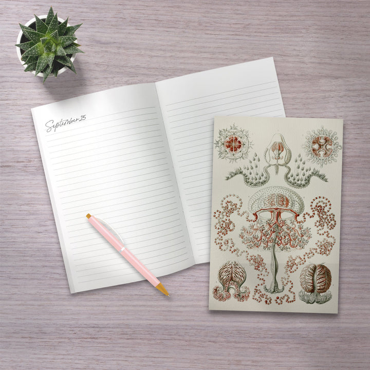 Lined 6x9 Journal, Art Forms of Nature, Anthomedusae (Marine Invertebrates), Ernst Haeckel Artwork, Lay Flat, 193 Pages, FSC paper Home Lantern Press