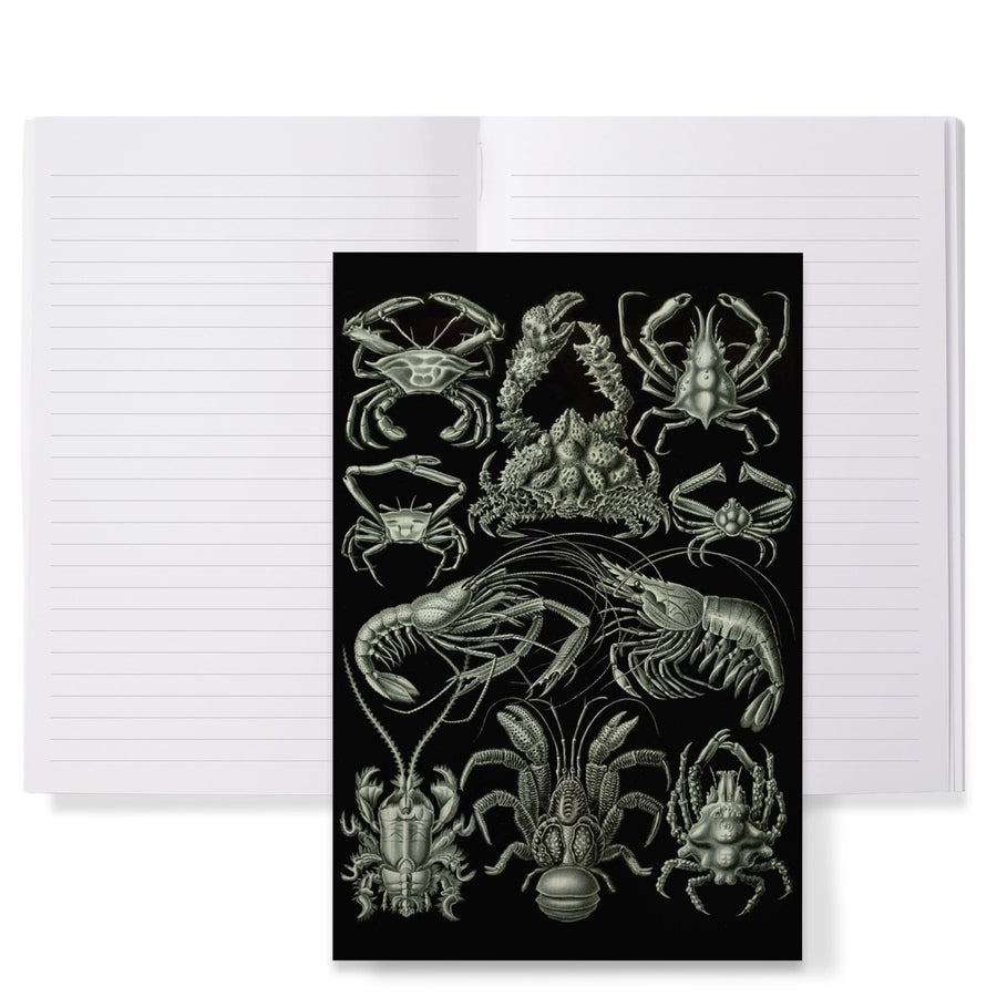Lined 6x9 Journal, Art Forms of Nature, Decapoda (Crustaceans), Ernst Haeckel Artwork, Lay Flat, 193 Pages, FSC paper Home Lantern Press