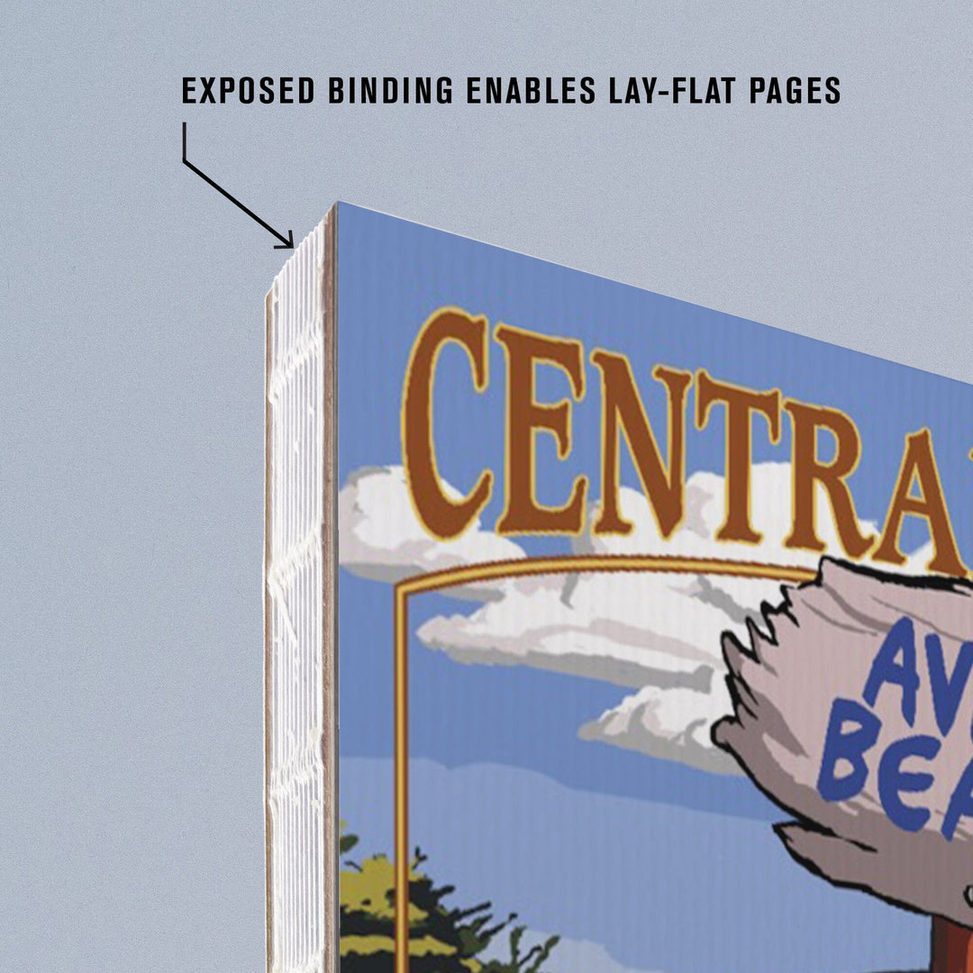 Lined 6x9 Journal, Avila Beach, California, Destination Signpost, Lay Flat, 193 Pages, FSC paper Home Lantern Press