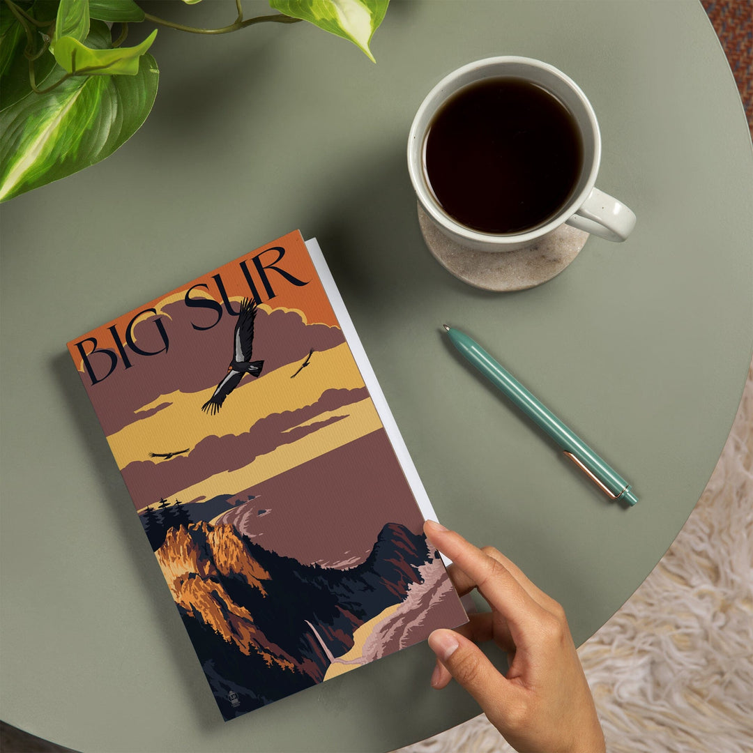 Lined 6x9 Journal, Big Sur, California, Condors, Lay Flat, 193 Pages, FSC paper Home Lantern Press