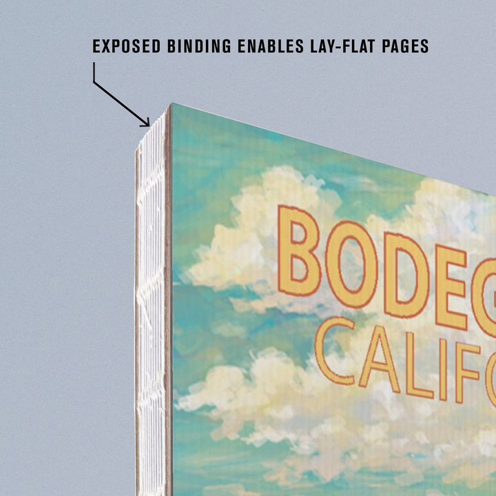 Lined 6x9 Journal, Bodega Bay, California, Camper Van, Lay Flat, 193 Pages, FSC paper Home Lantern Press