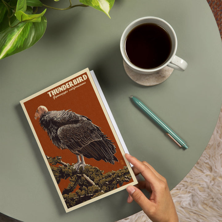 Lined 6x9 Journal, California Condor, Letterpress, Lay Flat, 193 Pages, FSC paper Home Lantern Press