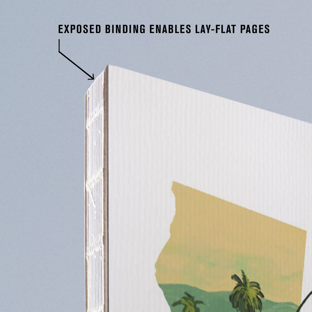 Lined 6x9 Journal, California, Golden State, Lay Flat, 193 Pages, FSC paper Home Lantern Press