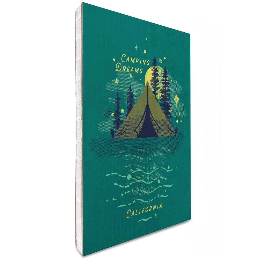 Lined 6x9 Journal, California, Lake Life Series, Camping Dreams, Lay Flat, 193 Pages, FSC paper Home Lantern Press