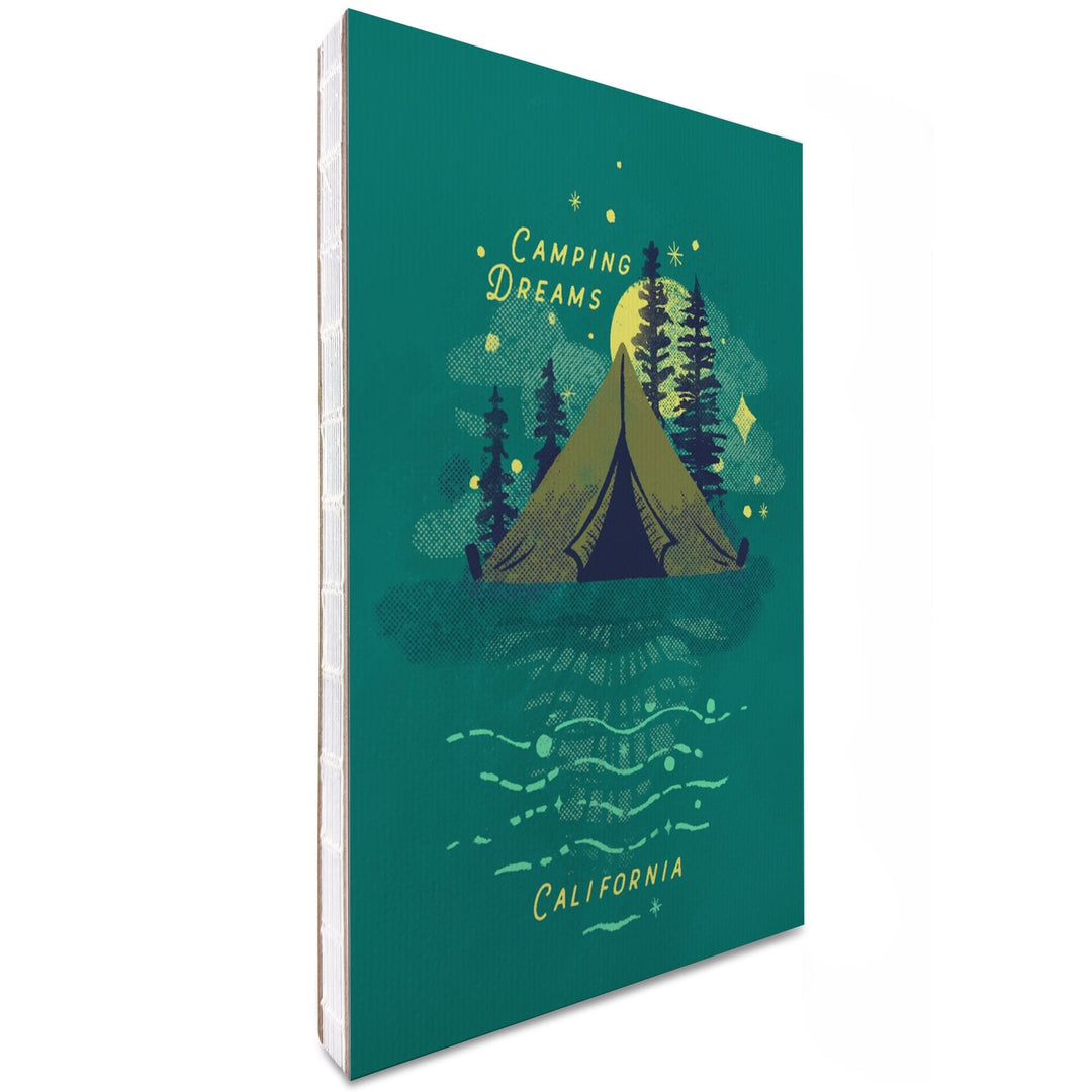 Lined 6x9 Journal, California, Lake Life Series, Camping Dreams, Lay Flat, 193 Pages, FSC paper Home Lantern Press