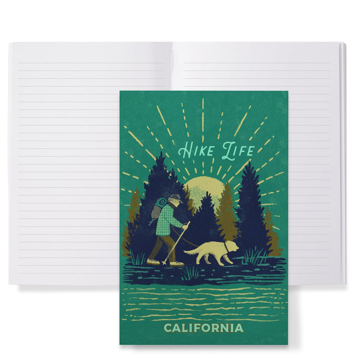 Lined 6x9 Journal, California, Lake Life Series, Hike Life, Lay Flat, 193 Pages, FSC paper Home Lantern Press