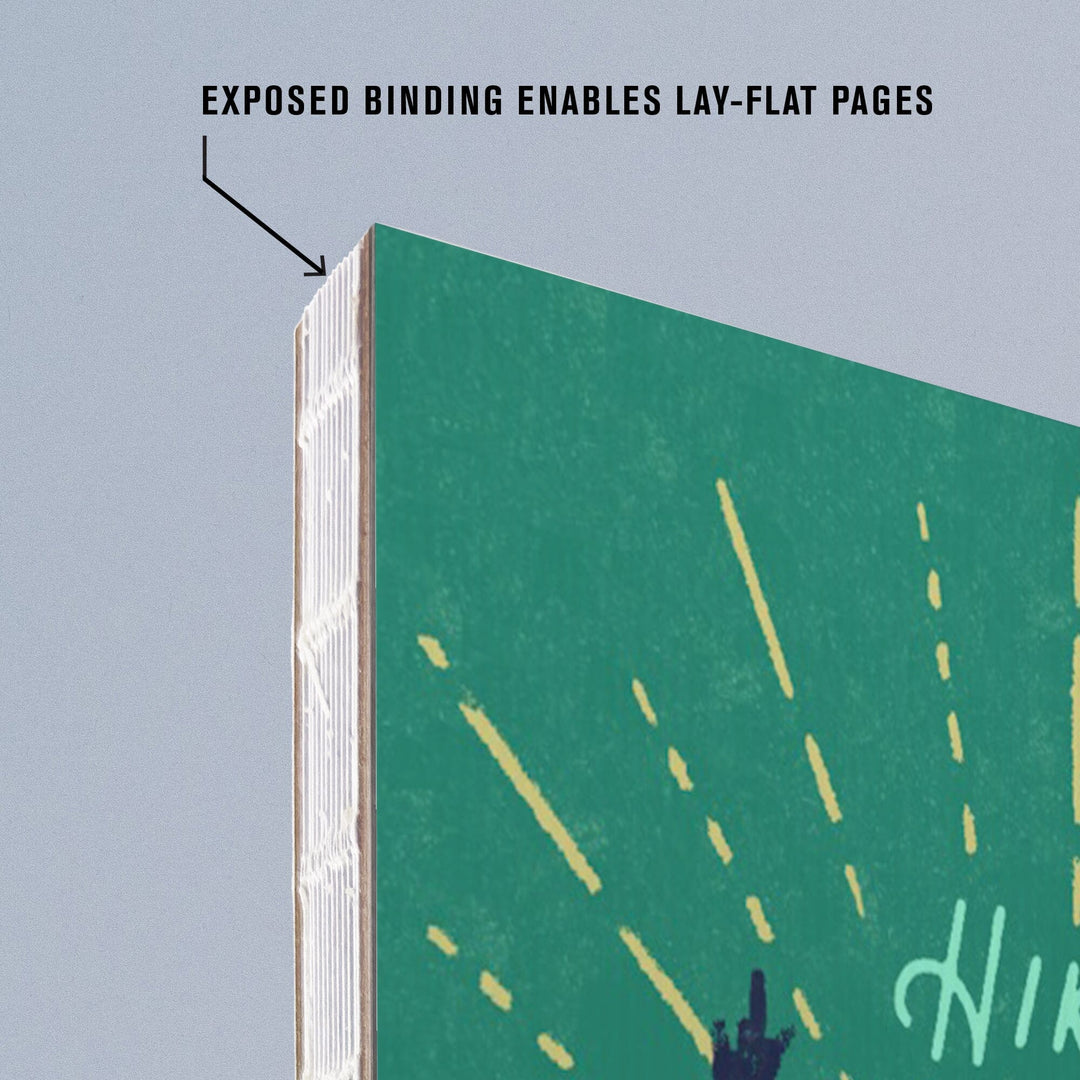 Lined 6x9 Journal, California, Lake Life Series, Hike Life, Lay Flat, 193 Pages, FSC paper Home Lantern Press