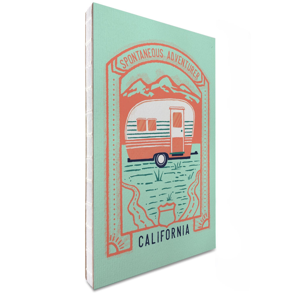 Lined 6x9 Journal, California, Lake Life Series, Spontaneous Adventurer, Lay Flat, 193 Pages, FSC paper Home Lantern Press