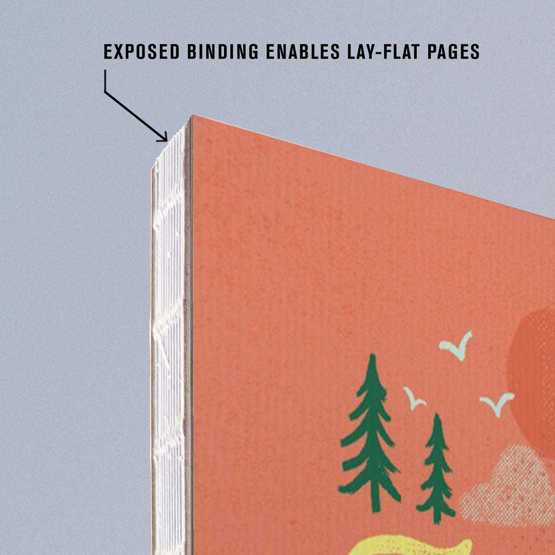Lined 6x9 Journal, California, Lake Life Series, Take Me To The Lake, Lay Flat, 193 Pages, FSC paper Home Lantern Press