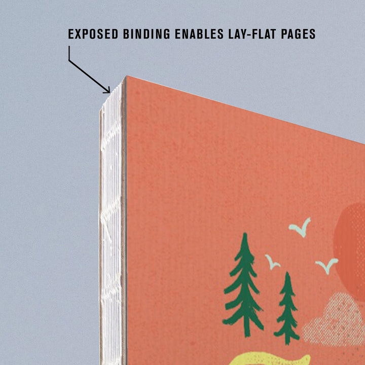 Lined 6x9 Journal, California, Lake Life Series, Take Me To The Lake, Lay Flat, 193 Pages, FSC paper Home Lantern Press