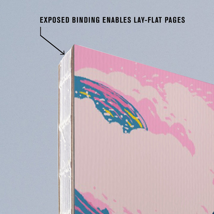 Lined 6x9 Journal, California, Life's a Ride Collection, Surfing, Catch A Break, Lay Flat, 193 Pages, FSC paper Home Lantern Press