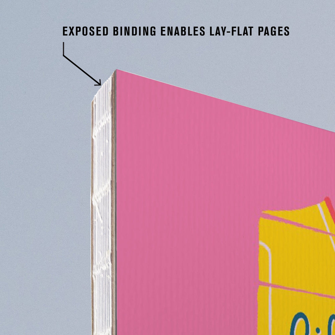 Lined 6x9 Journal, California, Life's a Ride Collection, Windsurfing, Life Is A Ride, Lay Flat, 193 Pages, FSC paper Home Lantern Press