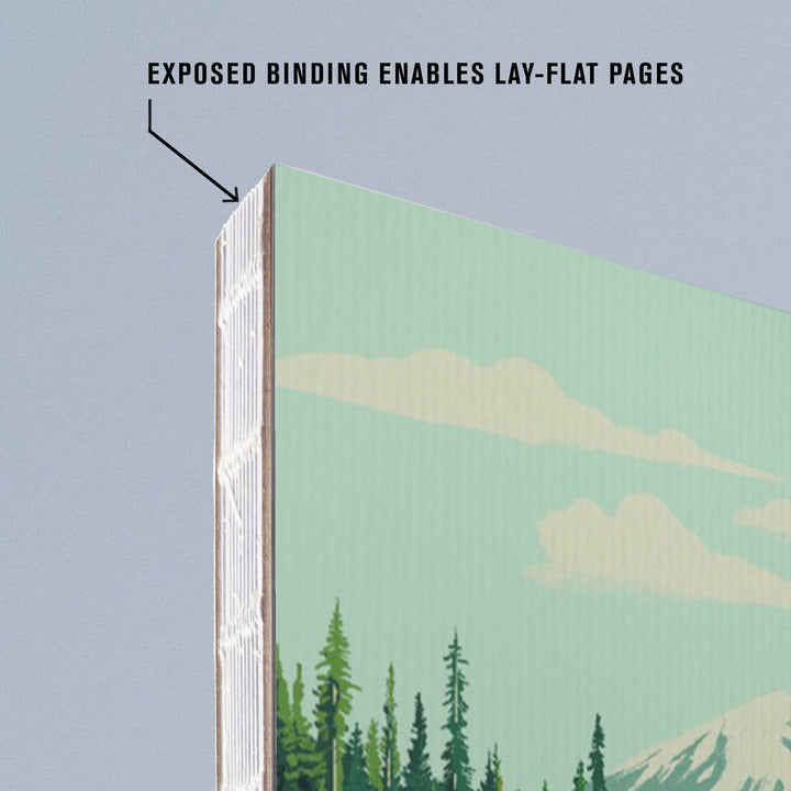 Lined 6x9 Journal, California, Quiet Explorer, Boating, Mountain, Lay Flat, 193 Pages, FSC paper Home Lantern Press