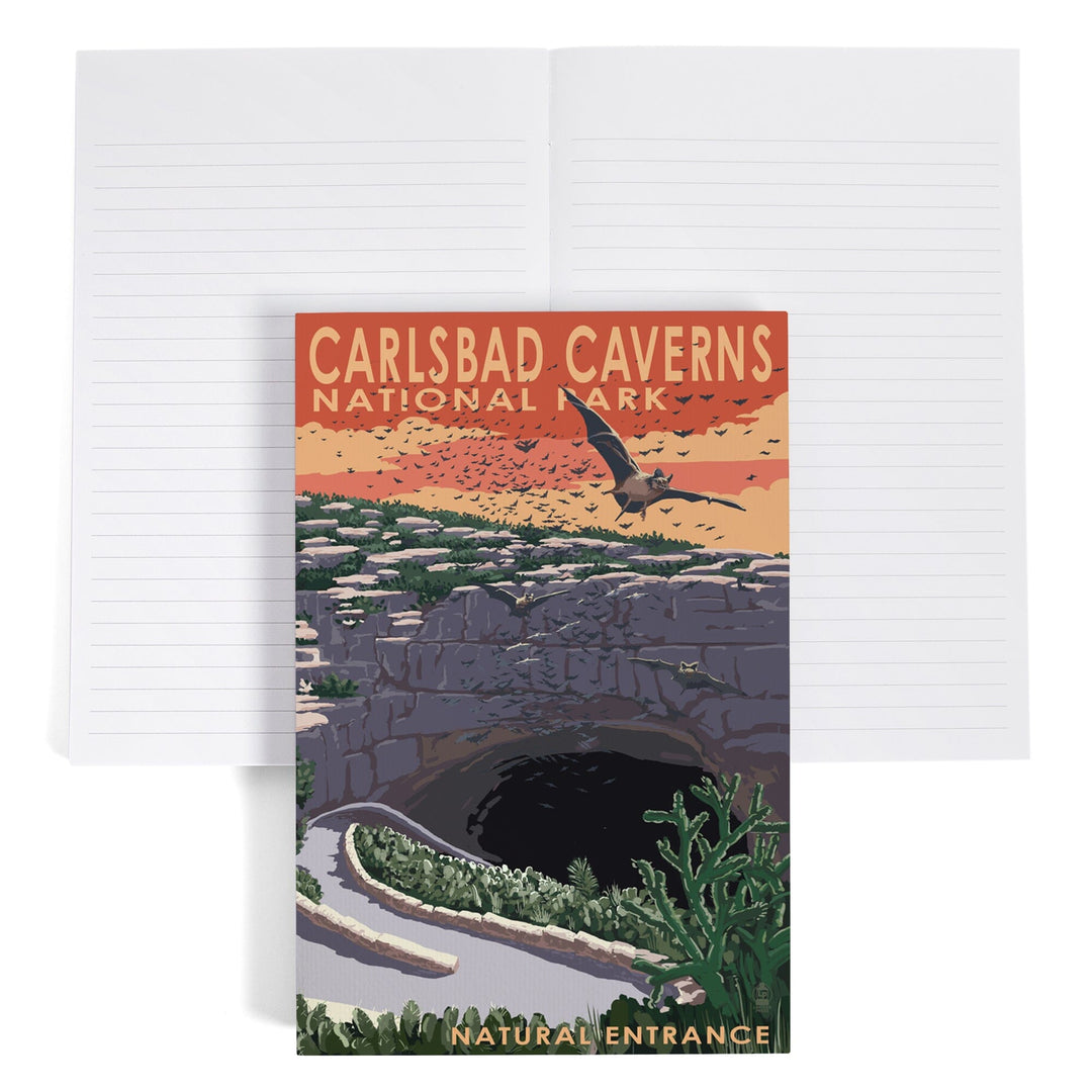 Lined 6x9 Journal, Carlsbad Caverns National Park, New Mexico, Natural Entrance, Painterly Series, Lay Flat, 193 Pages, FSC paper Home Lantern Press