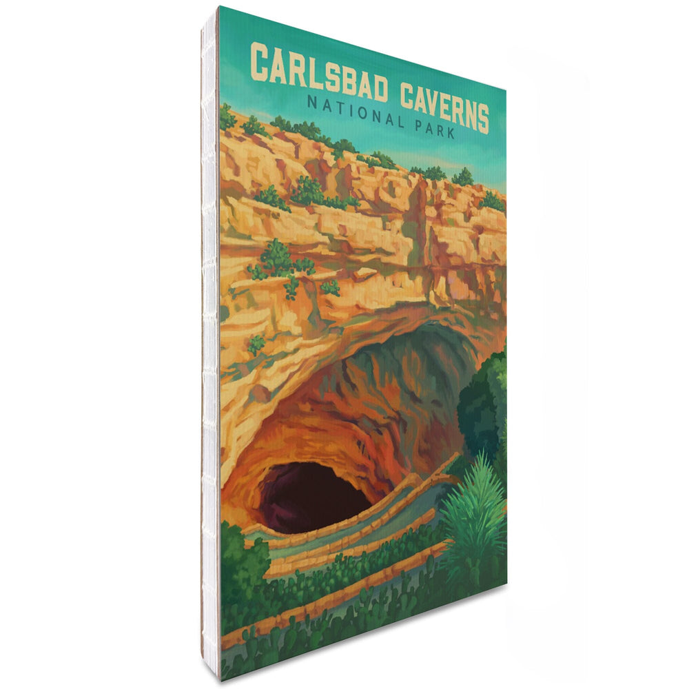 Lined 6x9 Journal, Carlsbad Caverns National Park, Oil Painting, Lay Flat, 193 Pages, FSC paper Home Lantern Press