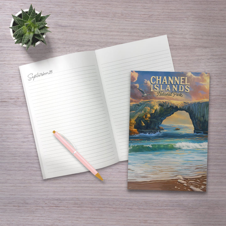 Lined 6x9 Journal, Channel Islands National Park, California, Oil Painting, Lay Flat, 193 Pages, FSC paper Home Lantern Press
