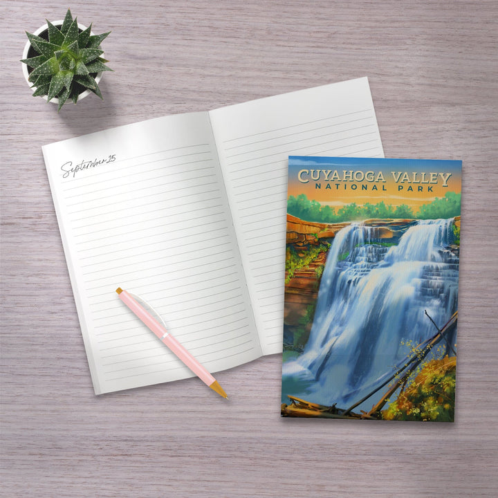 Lined 6x9 Journal, Cuyahoga Valley National Park, Ohio, Oil Painting, Lay Flat, 193 Pages, FSC paper Home Lantern Press