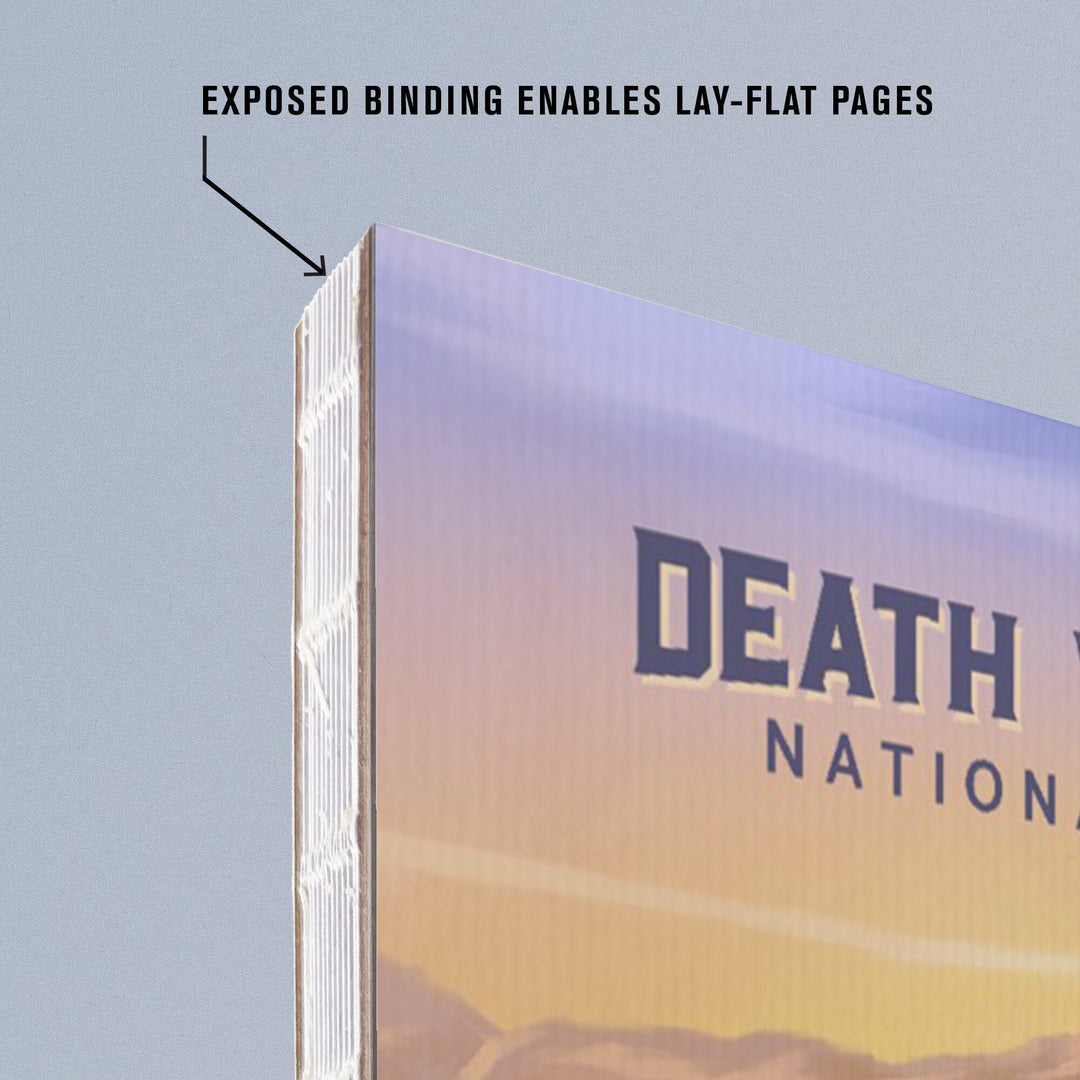 Lined 6x9 Journal, Death Valley National Park, California, Sand Dune Sunset, Oil Painting, Lay Flat, 193 Pages, FSC paper Home Lantern Press