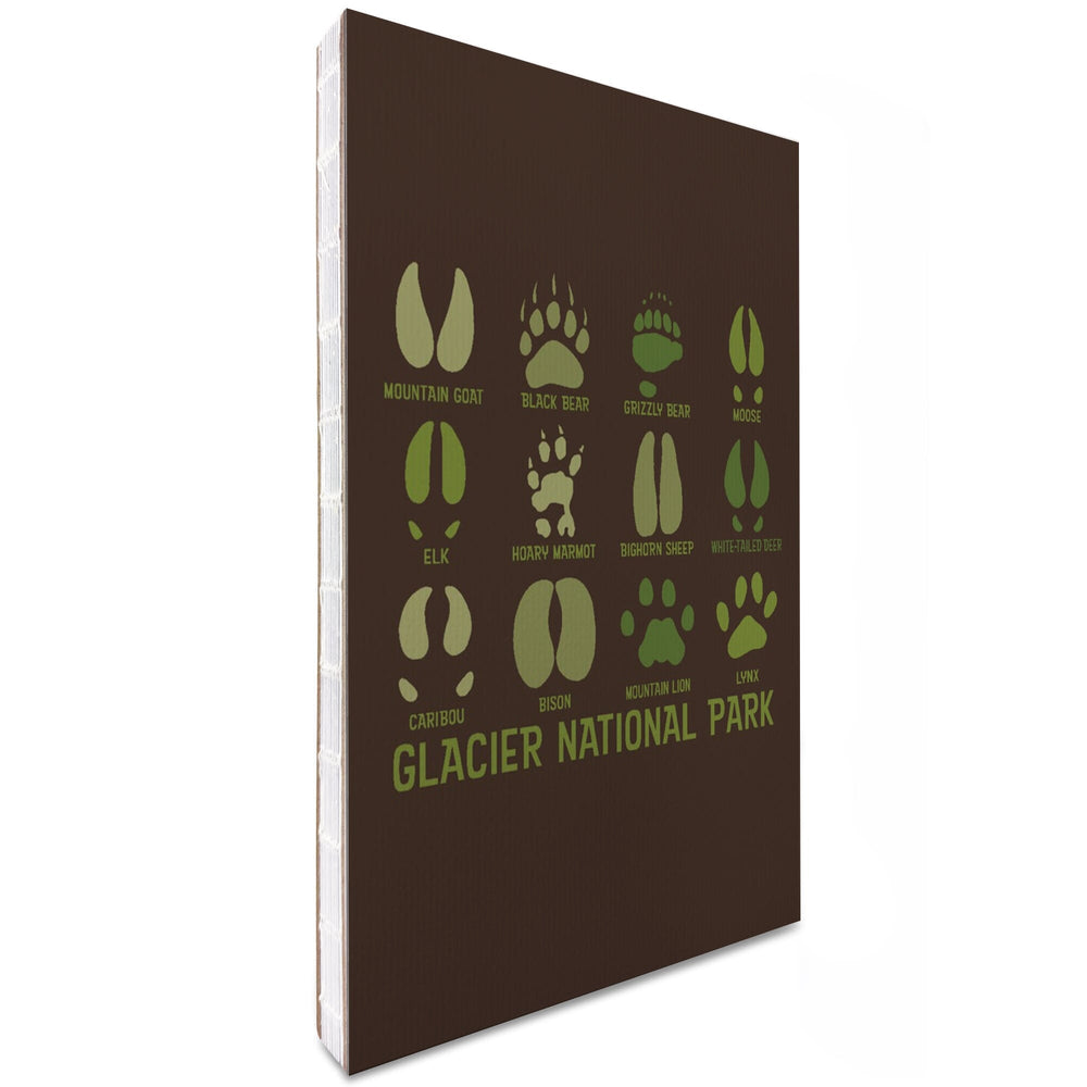 Lined 6x9 Journal, Glacier National Park, Montana, Animal Tracks, Lay Flat, 193 Pages, FSC paper Home Lantern Press