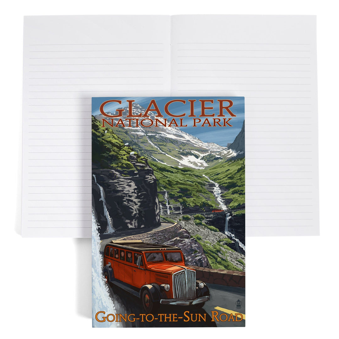 Lined 6x9 Journal, Glacier National Park, Montana, Going-To-The-Sun Road, Lay Flat, 193 Pages, FSC paper Home Lantern Press