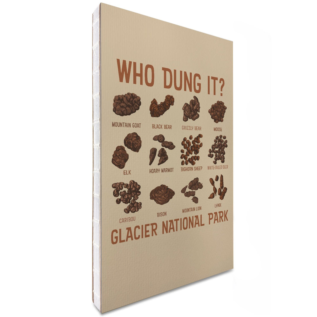 Lined 6x9 Journal, Glacier National Park, Montana, Poop, Lay Flat, 193 Pages, FSC paper Home Lantern Press