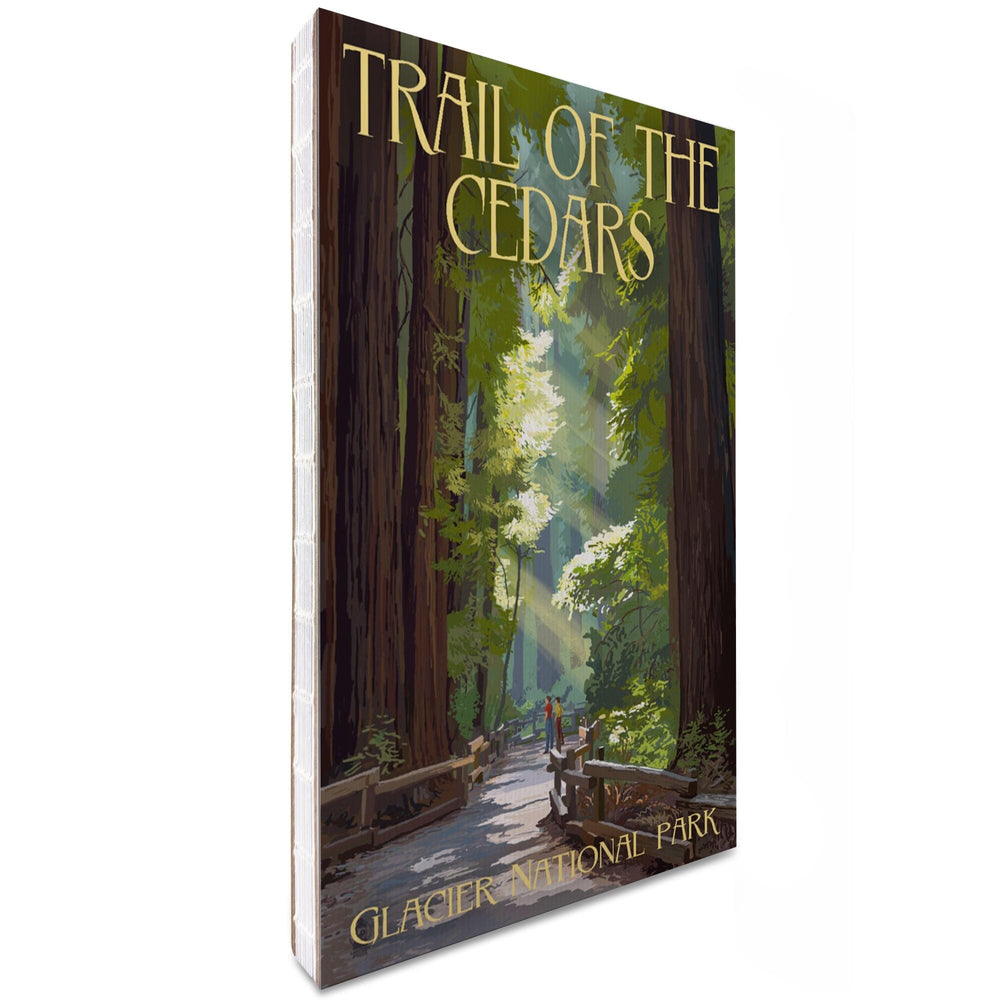 Lined 6x9 Journal, Glacier National Park, Montana, Trail of the Cedars, Lay Flat, 193 Pages, FSC paper Home Lantern Press