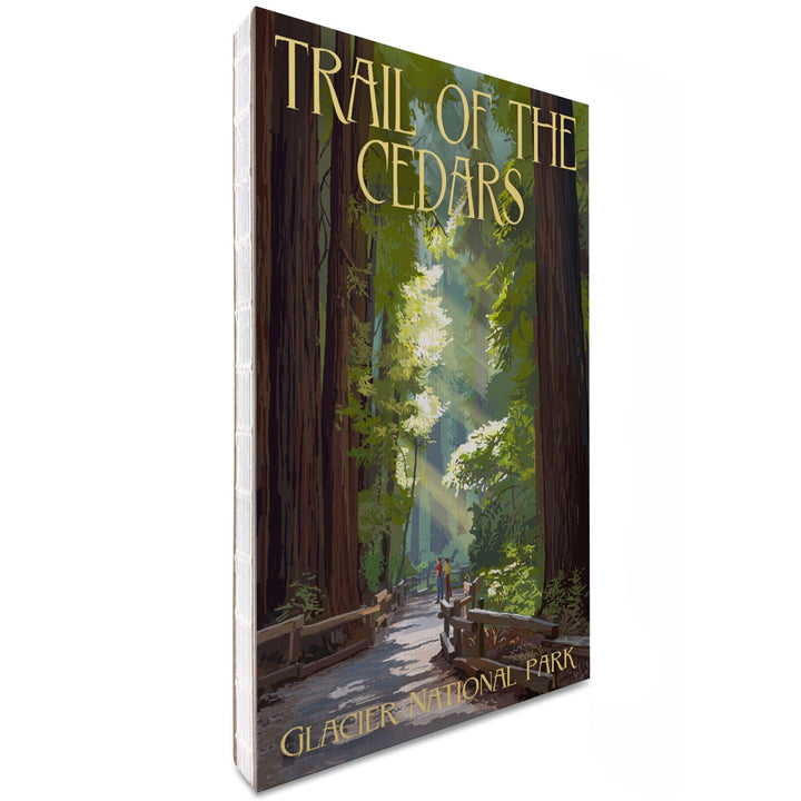 Lined 6x9 Journal, Glacier National Park, Montana, Trail of the Cedars, Lay Flat, 193 Pages, FSC paper Home Lantern Press