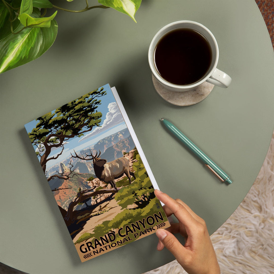 Lined 6x9 Journal, Grand Canyon National Park, Arizona, Elk and Point Imperial, Lay Flat, 193 Pages, FSC paper Home Lantern Press