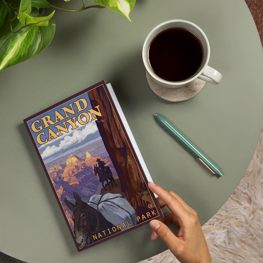 Lined 6x9 Journal, Grand Canyon National Park, Arizona, Mule Train, Lay Flat, 193 Pages, FSC paper Home Lantern Press