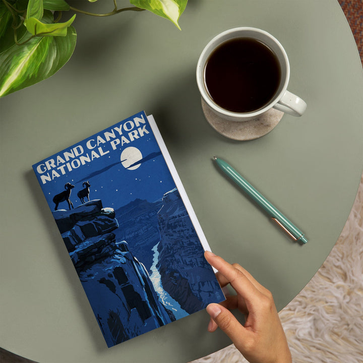 Lined 6x9 Journal, Grand Canyon National Park, Arizona, Night Scene, Lay Flat, 193 Pages, FSC paper Home Lantern Press