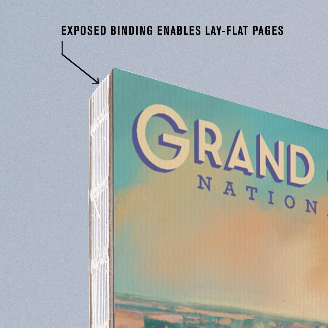 Lined 6x9 Journal, Grand Canyon National Park, Arizona, Oil Painting, Lay Flat, 193 Pages, FSC paper Home Lantern Press