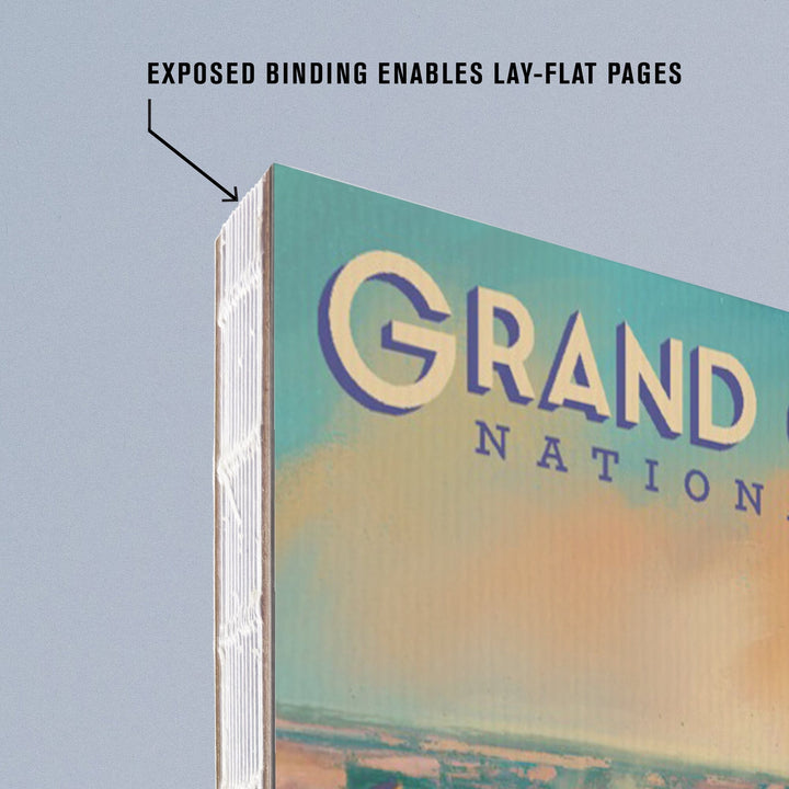 Lined 6x9 Journal, Grand Canyon National Park, Arizona, Oil Painting, Lay Flat, 193 Pages, FSC paper Home Lantern Press