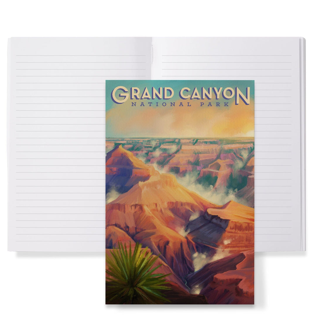 Lined 6x9 Journal, Grand Canyon National Park, Arizona, Oil Painting, Lay Flat, 193 Pages, FSC paper Home Lantern Press