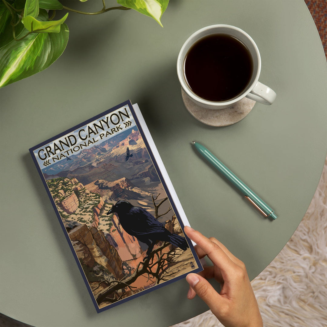 Lined 6x9 Journal, Grand Canyon National Park, Arizona, Ravens at South Rim, Lay Flat, 193 Pages, FSC paper Home Lantern Press
