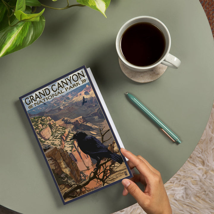 Lined 6x9 Journal, Grand Canyon National Park, Arizona, Ravens at South Rim, Lay Flat, 193 Pages, FSC paper Home Lantern Press