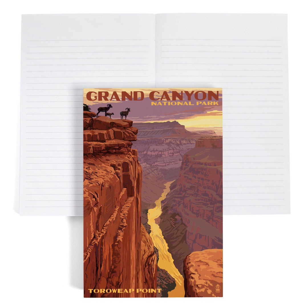 Lined 6x9 Journal, Grand Canyon National Park, Arizona, Toroweap Point, Lay Flat, 193 Pages, FSC paper Home Lantern Press