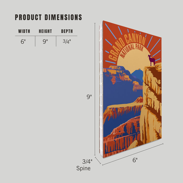 Lined 6x9 Journal, Grand Canyon National Park, Psychedelic, Lay Flat, 193 Pages, FSC paper Home Lantern Press