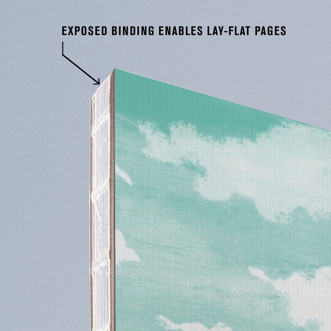 Lined 6x9 Journal, Graphic Pastel, Capybara, Lay Flat, 193 Pages, FSC paper Home Lantern Press