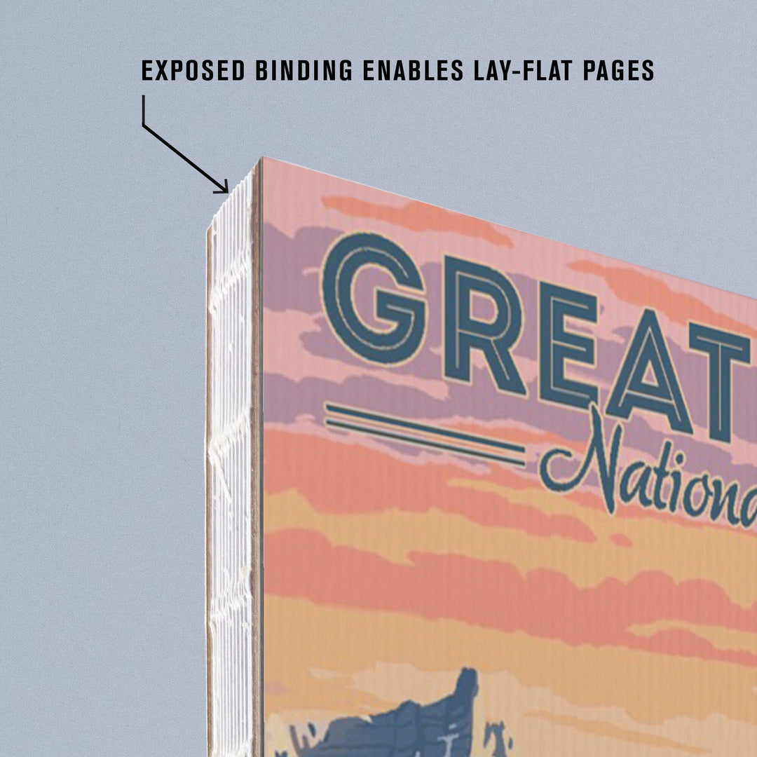 Lined 6x9 Journal, Great Basin National Park, Nevada, Elk and Spring Flowers, Lay Flat, 193 Pages, FSC paper Home Lantern Press