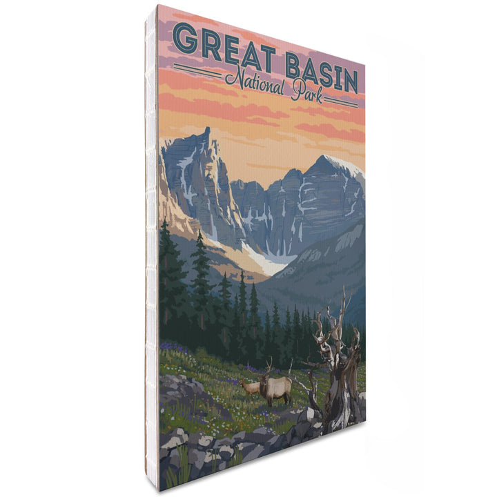 Lined 6x9 Journal, Great Basin National Park, Nevada, Elk and Spring Flowers, Lay Flat, 193 Pages, FSC paper Home Lantern Press