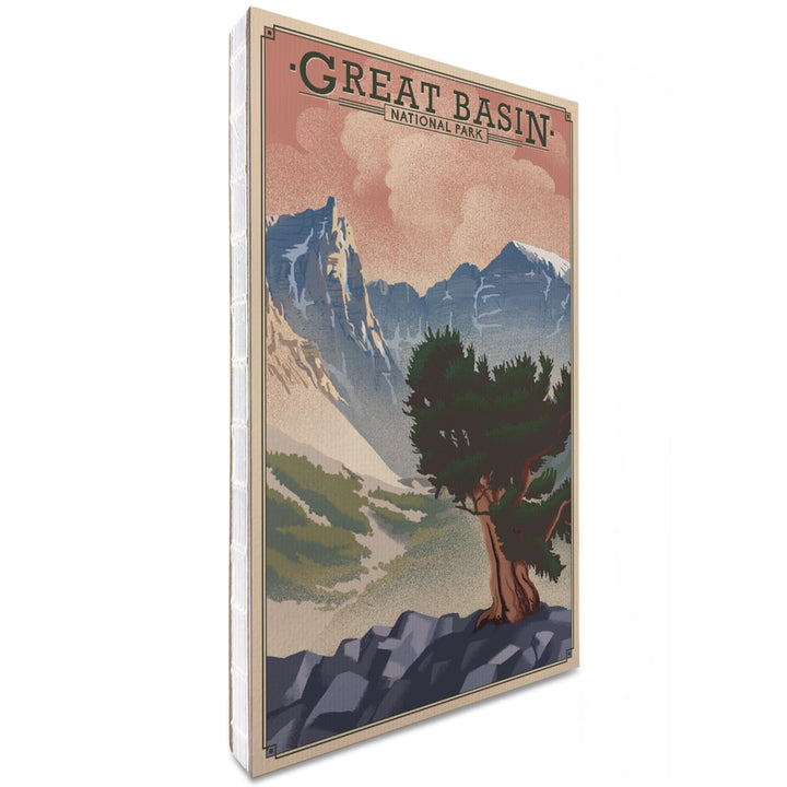 Lined 6x9 Journal, Great Basin National Park, Nevada, Lithograph National Park Series, Lay Flat, 193 Pages, FSC paper Home Lantern Press