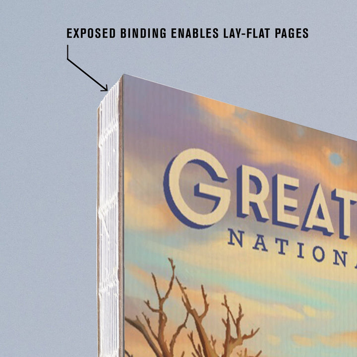 Lined 6x9 Journal, Great Basin National Park, Nevada, Oil Painting, Lay Flat, 193 Pages, FSC paper Home Lantern Press